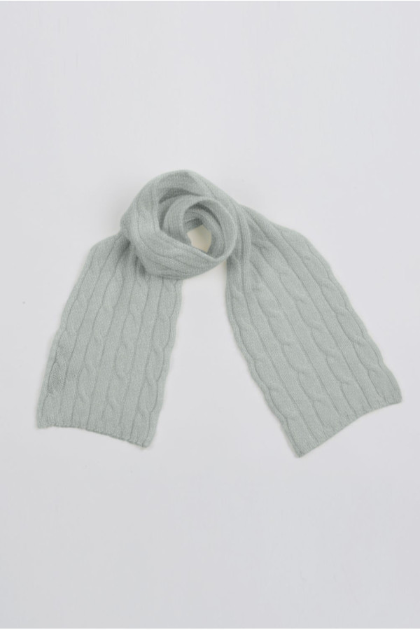 Baby scarf 100% cashmere in Light gray